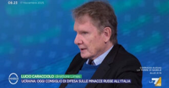 Copertina di Caracciolo a La7: “Corruzione in Ucraina? Lo sapevamo da anni”. E smonta l’allarme sulle ingerenze russe nei social italiani