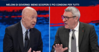 Copertina di Botta e risposta su La7. Mieli spinge sul riarmo, Landini si oppone: “Vediamo prima come l’Ucraina spende i fondi inviati”