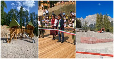 Copertina di Via le altalene, ecco la pista da bob: a Cortina le Olimpiadi cancellano pure il parco giochi