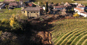 Copertina di Nubifragio nel Goriziano, dal drone il percorso dello smottamento a Cormons – Video