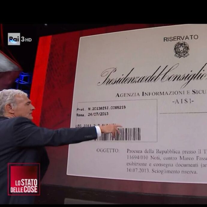 Emanuela Orlandi, Massimo Giletti rivela in diretta: “Abbiamo un documento estremamente riservato sullo zio Mario, ma mancano 4 pagine. Chi le ha tolte?”