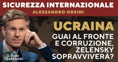 Copertina di Guai al fronte e corruzione: Zelensky sopravviverà? La diretta con Alessandro Orsini