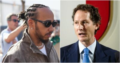 Copertina di “Ci penso anche mentre dormo. Anzi, dovrei staccare di più”: Hamilton risponde a John Elkann dopo le accuse