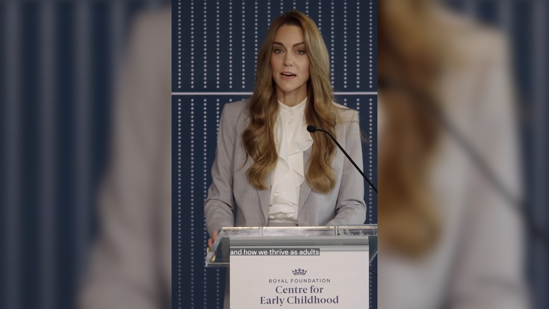 Il primo discorso pubblico di Kate Middleton dopo la diagnosi di cancro: “L’amore è il legame più forte” – Video