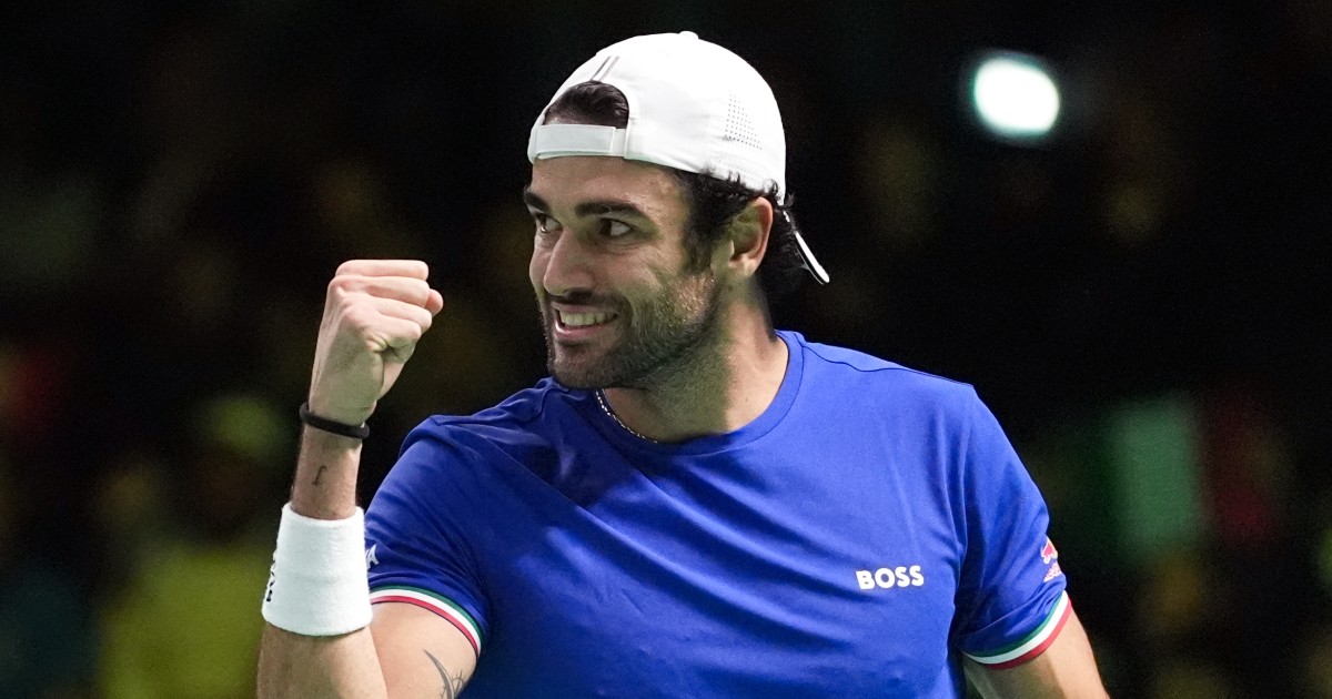berrettini non tradisce l8217italia in vantaggio 1 0 contro il belgio in coppa davis ora cobolli per andare in finale