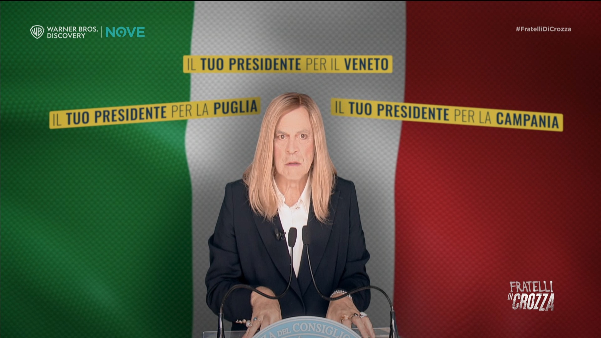 Crozza Meloni rimprovera Tajani: “Ricordati che sei il ministro degli Esteri, non il Gabibbo” – Video