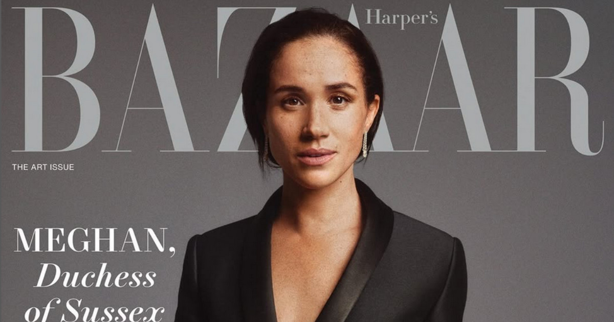 “Nessuno mi ama più di Harry, so che mi proteggerà sempre”: Meghan Markle senza trucco sulla cover di “Harper’s Bazaar” (e non molla il titolo di Duchessa)