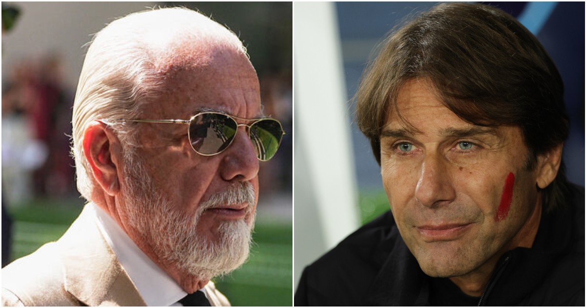 “Bravo Conte che si è ripreso la squadra”: De Laurentiis dopo la vittoria del Napoli. Ma il tecnico lo gela