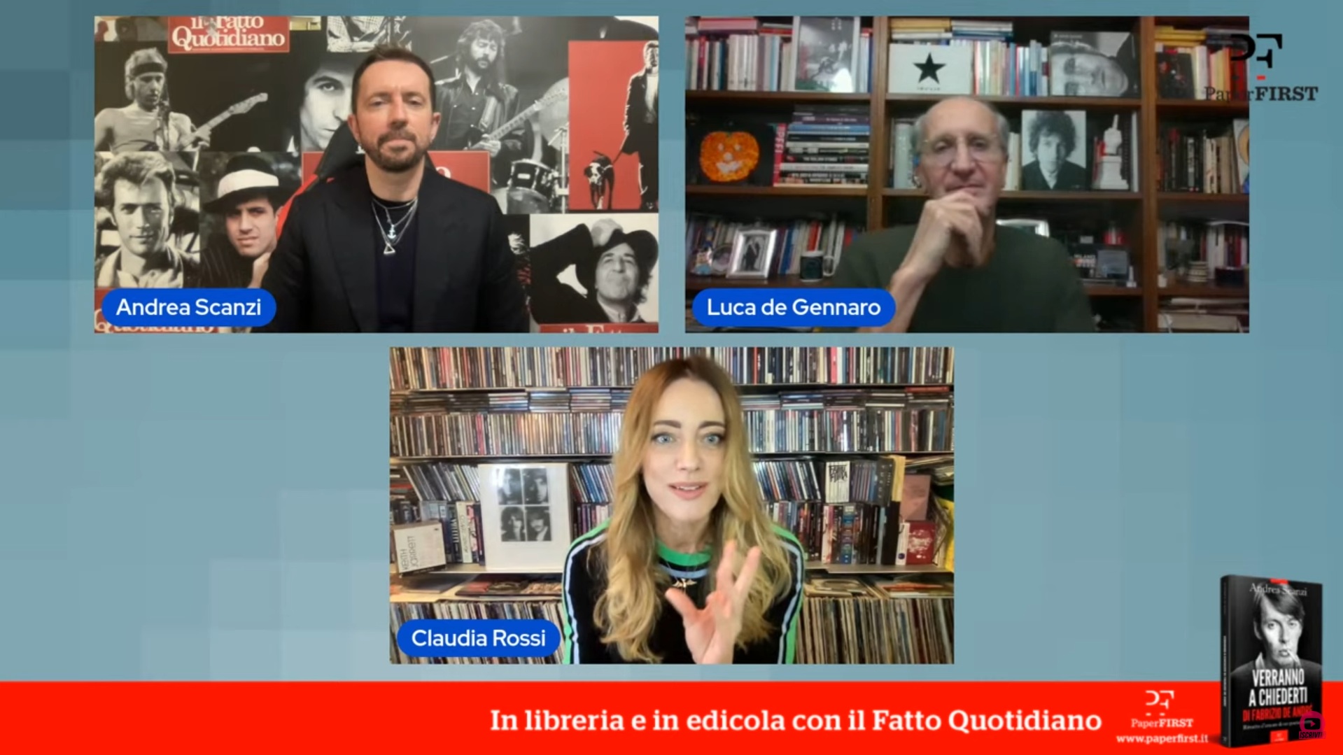 Scanzi racconta De André: “Cantautori di oggi poco impegnati? Ecco perché Faber resterebbe molto ferito”