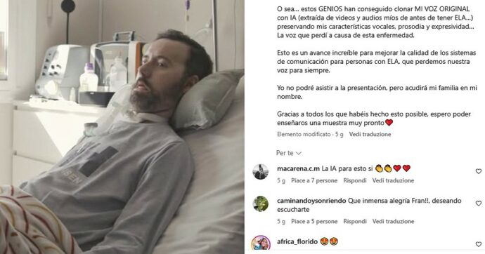 Il “miracolo” dell’IA che ha restituito la voce a un paziente con la SLA analizzando pochi e brevi messaggi su WhatsApp