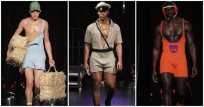 Copertina di A New York sfila in passerella la prima collezione fatta solo con lana di pecore gay: “Anche i montoni sono omosessuali e vengono uccisi per questo”