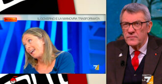 Copertina di Landini a La7: “Meloni? Il vino invecchiando migliora, qui si peggiora. Incoerenza totale, prende in giro gli italiani”