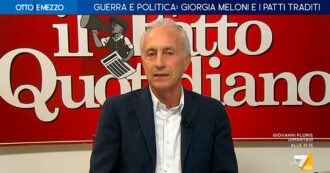 Copertina di Ucraina, Travaglio a La7: “Chi perde non detta le condizioni. L’Ue continua a cullarsi nelle fiabe della buonanotte”