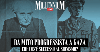 Copertina di Da mito progressista a Gaza: che cos’è successo al sionismo? Millennium Live con Marzano, Casalini e Portanova