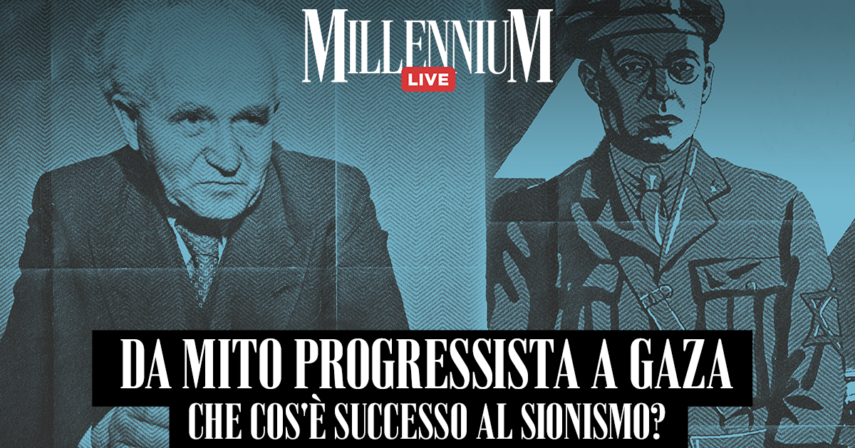 Da mito progressista a Gaza: che cos’è successo al sionismo? Millennium Live con Marzano, Casalini e Portanova Da mito progressista a Gaza: che cos’è successo al sionismo? Millennium Live con Marzano, Casalini e Portanova