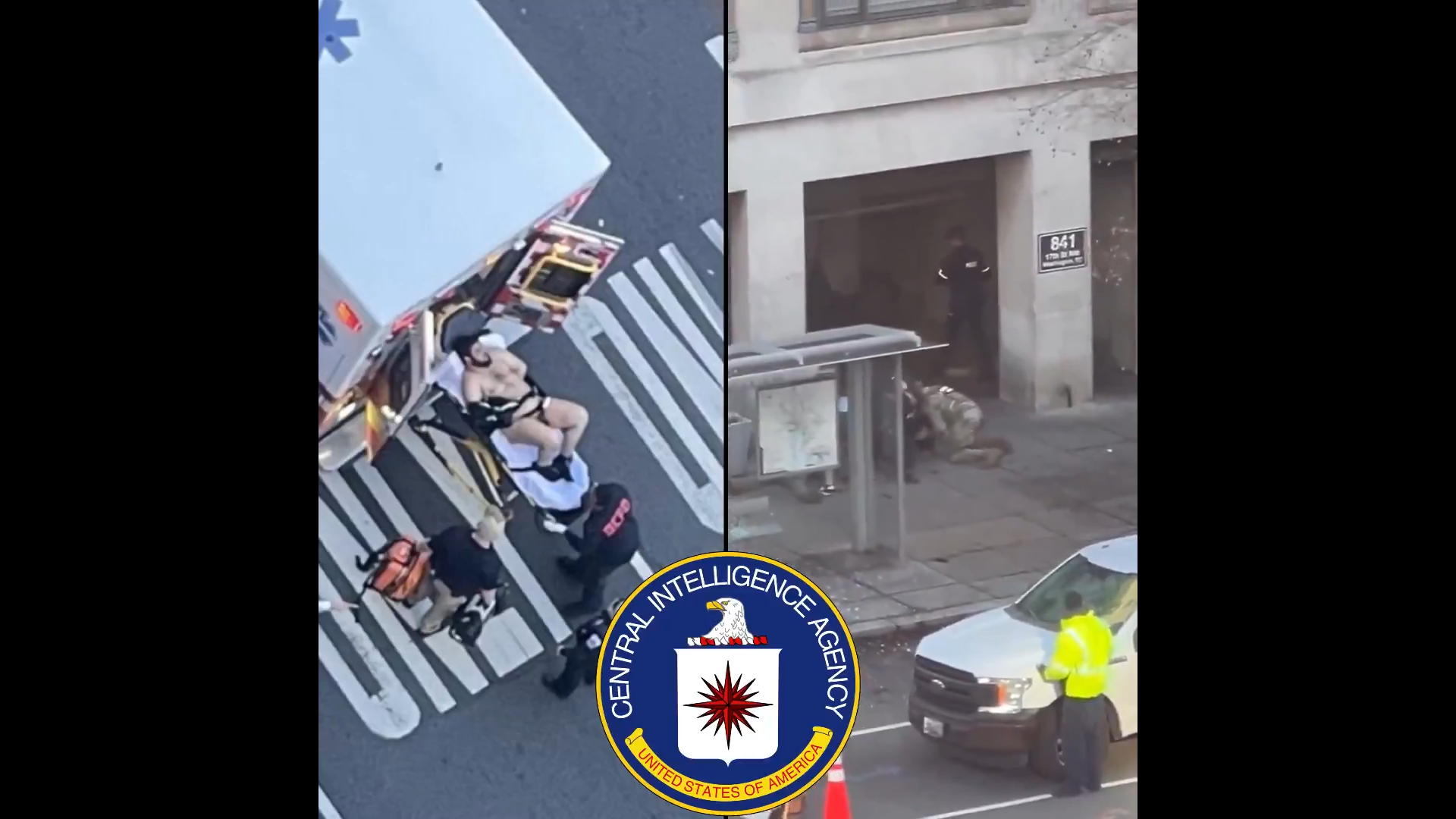 Sparatoria a Washington, il video della cattura del sospettato: poi l’uomo viene portato via in ambulanza