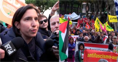 Copertina di Corteo no Ponte a Messina, gli organizzatori: “Siamo 15mila”. Anche Schlein in piazza: “Progetto sbagliato e dannoso”