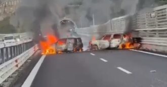 Copertina di Assalto a un portavalori sulla A2 in Calabria: rubati 2 milioni, veicoli in fiamme. Il video