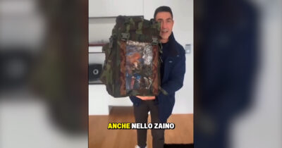 Copertina di La soluzione di Vannacci contro chi non fa il presepe: la natività “portatile” inglobata in uno zaino militare – Video