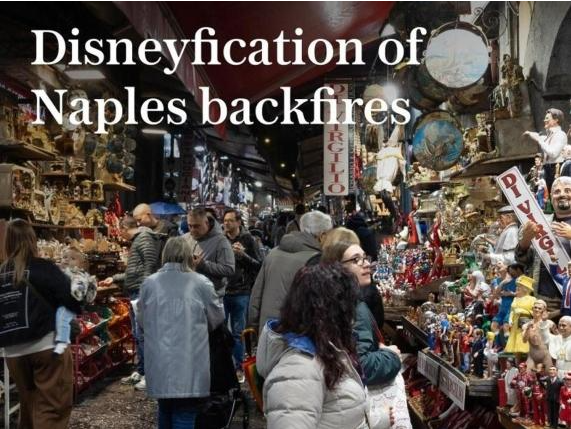 “Napoli si sta Disneyficando, ormai è un parco a tema più che una città”: il reportage choc del Telegraph
