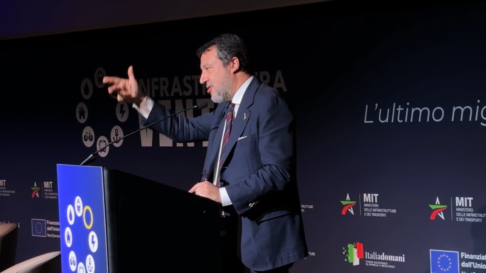 Il ministro Salvini: “Ponte sullo Stretto? Se lo sento nominare guardo se c’è qualcuno della Corte dei Conti ...