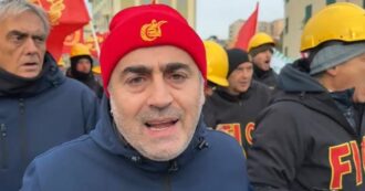 Copertina di De Palma (Fiom): “Meloni apra le porte di Palazzo Chigi. Non ci fermeremo fino a quando non ci daranno il lavoro”