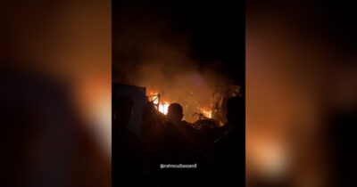 Copertina di Gaza, le tende degli sfollati in fiamme dopo i raid israeliani su Khan Younis: sei morti, due sono bambini