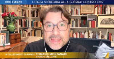 Copertina di Montanari a La7: “La leva volontaria prepara l’opinione pubblica all’idea che la guerra sia normale”