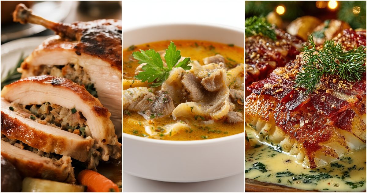 Carne di uccello fermentata in pelle di foca, il “Turducken” e la “Ciorba de Burta”: i piatti tipici di Natale più assurdi (e per stomaci forti)