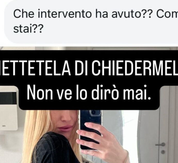Taylor Mega e l’intervento misterioso: “Ho fatto un’operazione che non c’entra nulla con l’estetica. Già che c’ero ho messo grasso nelle tempie”