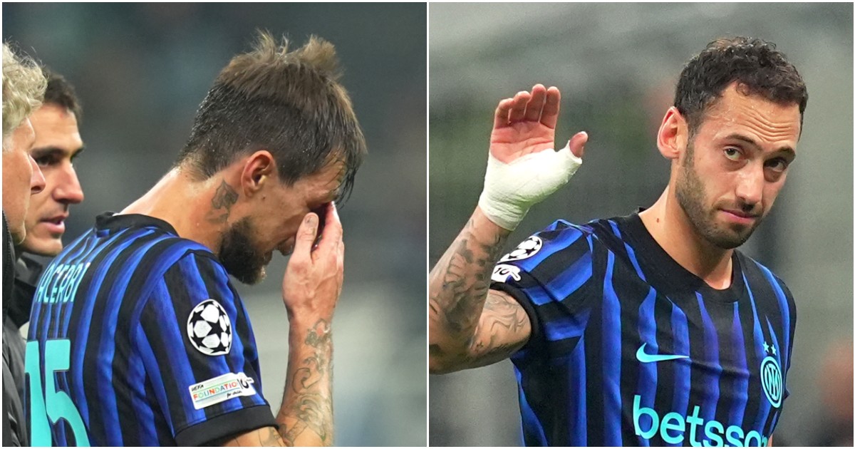 Inter: Acerbi salta la Supercoppa, Calhanoglu non parte per Genova. Le condizioni e i tempi di recupero Inter: Acerbi salta la Supercoppa, Calhanoglu non parte per Genova. Le condizioni e i tempi di recupero