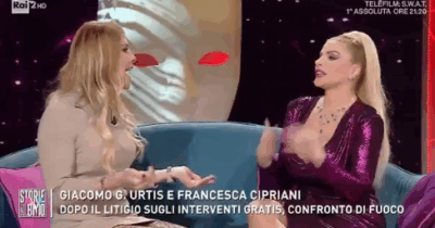 Copertina di “Non ho detto che non paghi i trattamenti, solo che sei tirchia”, “Da te non ho mai fatto interventi, sei tu che vai in bagno per non pagare”: il botta e risposta tra Francesca Cipriani e Genny Urtis