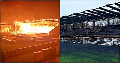 Copertina di Choc in Finlandia: dato alla fiamme lo stadio dell’Haka dopo la retrocessione dello storico club | Video