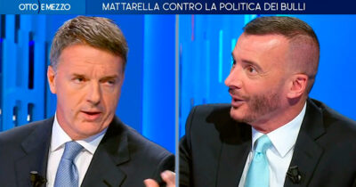 Copertina di Battibecco Casalino-Renzi. “Chieda scusa per aver fatto cadere Conte”. “Pentitevi voi per aver governato con Salvini”. Su La7