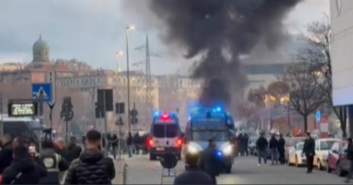 Scontri tra ultras di Genoa e Inter all’esterno dello stadio: alta tensione prima del match