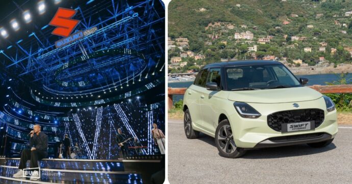 Suzuki accende Sanremo 2026, la Swift Hybrid protagonista tra emozioni e musica