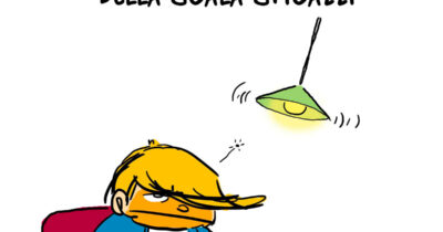 Copertina di Mattarella contro Trump