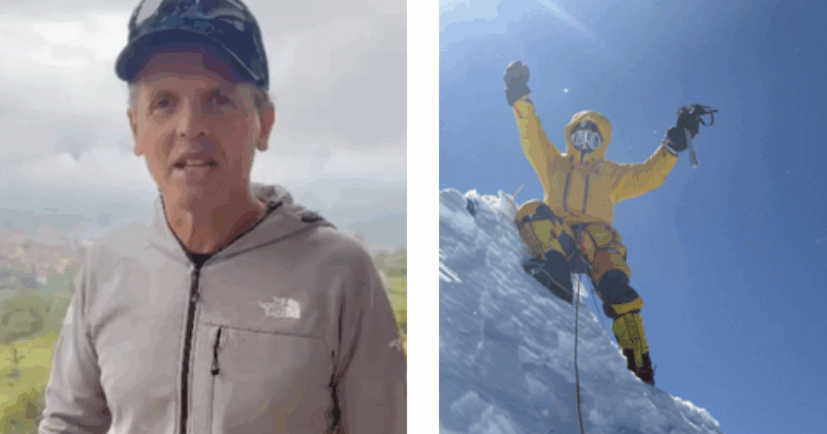 Malore per Simone Moro, l’alpinista si è sentito male durante la discesa dal Mera Peak: “Sta meglio, è di buon umore”