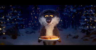 Copertina di La storia del lupo che diventa vegetariano per non essere più incompreso: la pubblicità natalizia di Intermaché fa commuovere