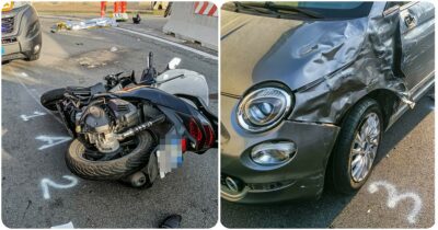 Copertina di Scontro tra scooter con due studenti e un’auto: muore 16enne e gravissimo 17enne