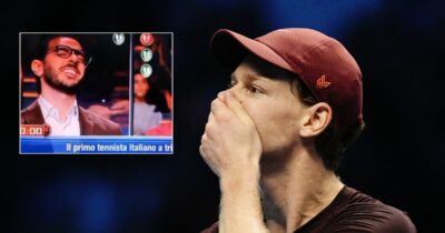 Copertina di “Johnny Federer… Ah no, Gianni Sinner”: la risposta grottesca (a una domanda semplicissima) del concorrente di Caduta Libera spopola sul web