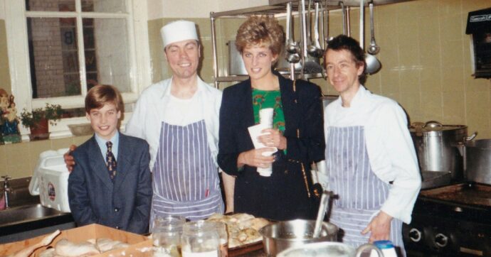 William imita Diana: col figlio dai senzatetto