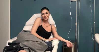 Copertina di Belen Rodriguez sdraiata sul lettino con la flebo al braccio: la foto preoccupa i fan, ma la verità è un’altra