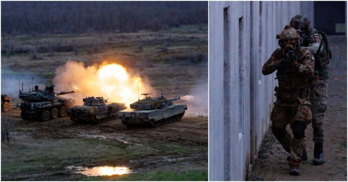 Attacco sul fronte orientale: carri armati, colpi di mortaio, cecchini. L’esercitazione Nato in Bulgaria (con 740 soldati italiani)