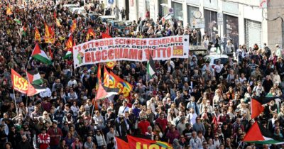 Copertina di Sciopero pro-Pal senza preavviso:  sanzioni e multe per i sindacati