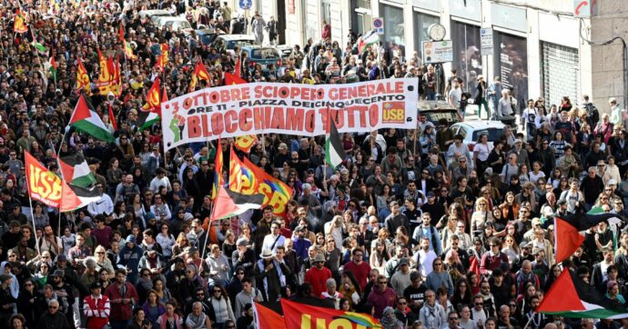 Sciopero pro-Pal senza preavviso:  sanzioni e multe per i sindacati