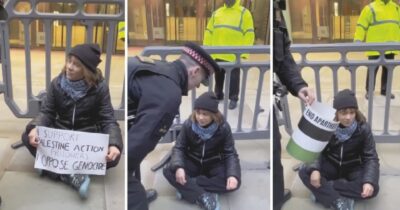 Copertina di Greta arrestata a Londra per un sit-in pro Palestina