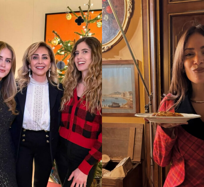 Dalle lasagne della famiglia Ferragni al menù multietnico di Elodie (con un dettaglio misterioso): com’è andato il Natale dei vip