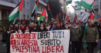 Copertina di Finanziamenti ad Hamas, corteo a Milano per gli arrestati: “Liberi subito, la solidarietà non è terrorismo” – Video