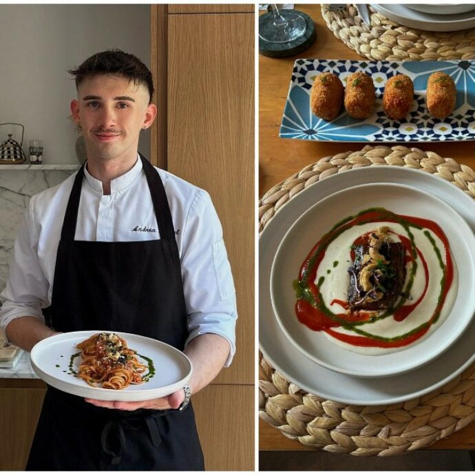 “La parmigiana con aceto e salsa di soia? Mia nonna ha detto ‘che è sta roba?’ Volevo fare la giornalista, poi ho fatto il sanguinaccio a Masterchef e tutti sono impazziti”: la storia di Chiara e Andrea, chef under 30 che hanno conquistato Londra